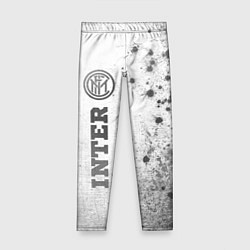 Леггинсы для девочки Inter - white gradient по-вертикали, цвет: 3D-принт