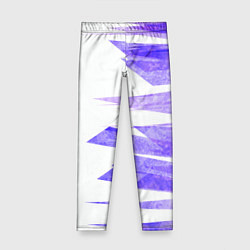 Леггинсы для девочки Color white purple, цвет: 3D-принт