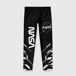 Леггинсы для девочки Nasa геометрия, цвет: 3D-принт
