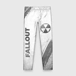 Леггинсы для девочки Fallout - white gradient вертикально, цвет: 3D-принт
