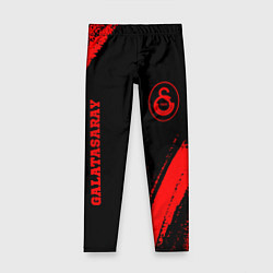 Детские легинсы Galatasaray - red gradient вертикально