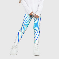 Леггинсы для девочки Овалы с свечением, цвет: 3D-принт — фото 2