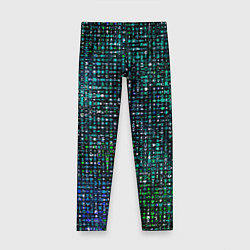 Детские легинсы Тёмный синий абстрактный мелкий паттерн