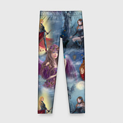 Леггинсы для девочки Ведьмы и волшебницы, цвет: 3D-принт