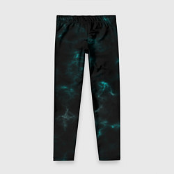 Детские легинсы Color black turquoise