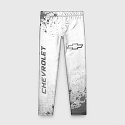 Леггинсы для девочки Chevrolet - white gradient вертикально, цвет: 3D-принт