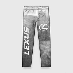 Леггинсы для девочки Lexus - grey gradient вертикально, цвет: 3D-принт