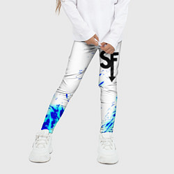 Леггинсы для девочки Sally Face краски, цвет: 3D-принт — фото 2