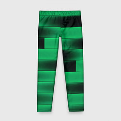 Детские легинсы Color green square