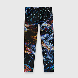Леггинсы для девочки Звёздно-кислотная абстракция, цвет: 3D-принт