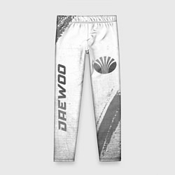 Леггинсы для девочки Daewoo - white gradient вертикально, цвет: 3D-принт