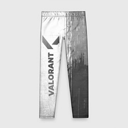 Леггинсы для девочки Valorant - white gradient по-вертикали, цвет: 3D-принт