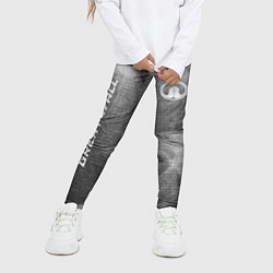 Леггинсы для девочки Great Wall - grey gradient вертикально, цвет: 3D-принт — фото 2