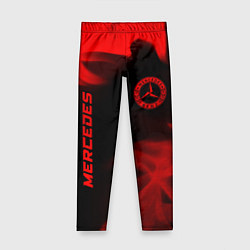 Леггинсы для девочки Mercedes - red gradient вертикально, цвет: 3D-принт