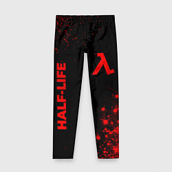 Леггинсы для девочки Half-Life - red gradient вертикально, цвет: 3D-принт