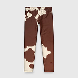 Леггинсы для девочки Коровий узор, цвет: 3D-принт