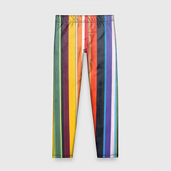 Детские легинсы Разноцветная полоска
