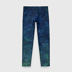 Детские легинсы Абстракция - marine camouflage