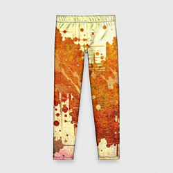 Леггинсы для девочки Абстракция - sunspot, цвет: 3D-принт
