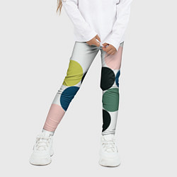 Леггинсы для девочки Кластер чил - абстракция, цвет: 3D-принт — фото 2