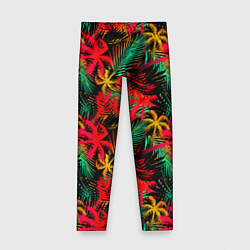 Детские легинсы Palm yellow red