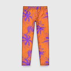 Детские легинсы Palm orange