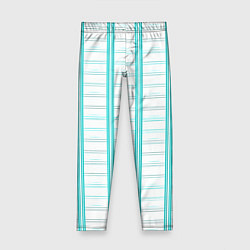 Леггинсы для девочки Color white cage, цвет: 3D-принт