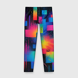 Леггинсы для девочки Pixel world, цвет: 3D-принт