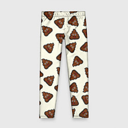 Леггинсы для девочки Нашивки какашки, цвет: 3D-принт