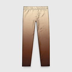 Леггинсы для девочки Мокко мусс омбре, цвет: 3D-принт