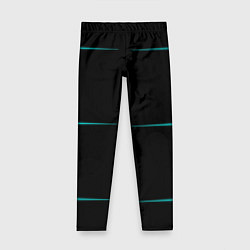 Детские легинсы Color black blue stripes