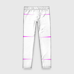 Детские легинсы Color white blue pink stripes