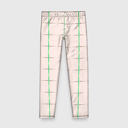 Леггинсы для девочки Color white stripes, цвет: 3D-принт