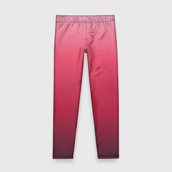 Леггинсы для девочки Градиент гранатовый, цвет: 3D-принт