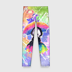 Леггинсы для девочки Девочка под дождём арт, цвет: 3D-принт