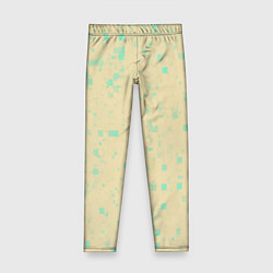 Леггинсы для девочки Color beige turquoise, цвет: 3D-принт