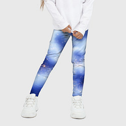 Леггинсы для девочки Сине-голубая волшебная дымка, цвет: 3D-принт — фото 2