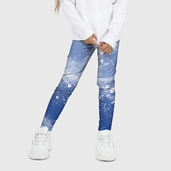 Леггинсы для девочки Снежки попали в тебя, цвет: 3D-принт — фото 2