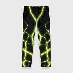 Леггинсы для девочки Color green black, цвет: 3D-принт