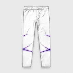Детские легинсы Color white purple