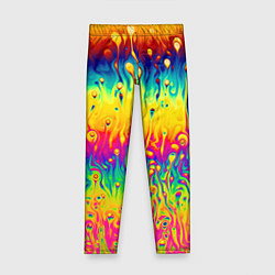 Леггинсы для девочки Tie dye, цвет: 3D-принт