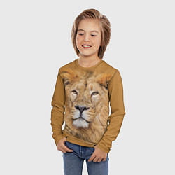 Лонгслив детский Царский лев, цвет: 3D-принт — фото 2