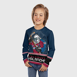 Лонгслив детский Colorado Avalanche, цвет: 3D-принт — фото 2