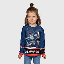 Лонгслив детский Winnipeg Jets, цвет: 3D-принт — фото 2