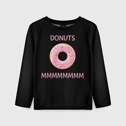 Лонгслив детский Donuts, цвет: 3D-принт