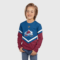 Лонгслив детский NHL: Colorado Avalanche, цвет: 3D-принт — фото 2