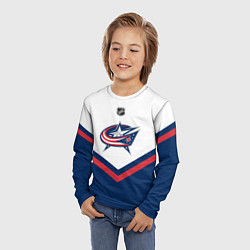Лонгслив детский NHL: Columbus Blue Jackets, цвет: 3D-принт — фото 2