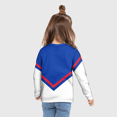 Детский лонгслив NHL: New York Rangers / 3D-принт – фото 6