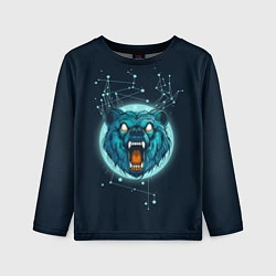 Лонгслив детский Космический медведь, цвет: 3D-принт