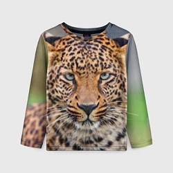 Лонгслив детский Грустный леопард, цвет: 3D-принт